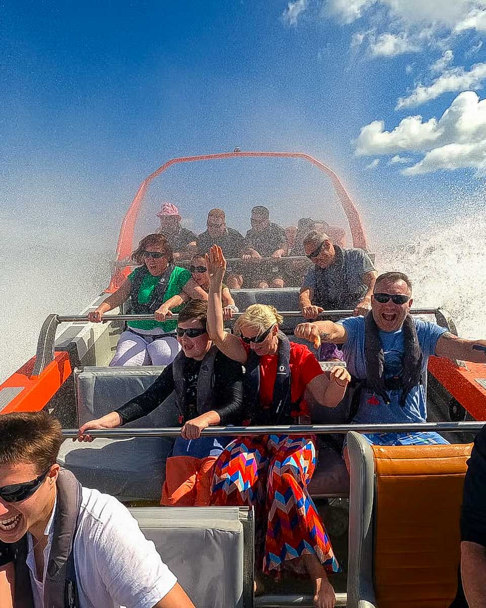 Bad Fishy Jet Boating - Cairns people on a jet boat tour in Cairns Australia