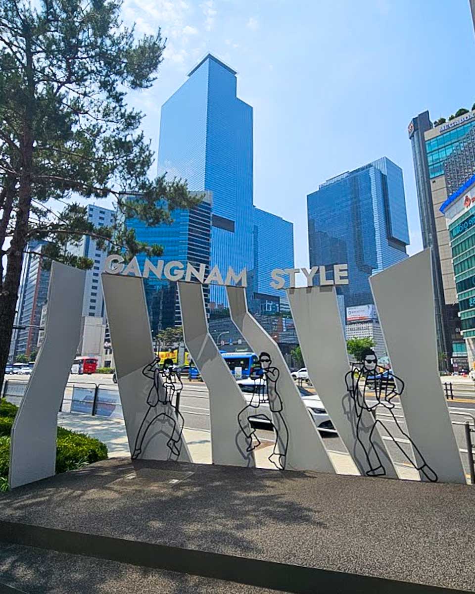 Gangnam Style Horse Dance Stage in the Gangnam District of South Korea