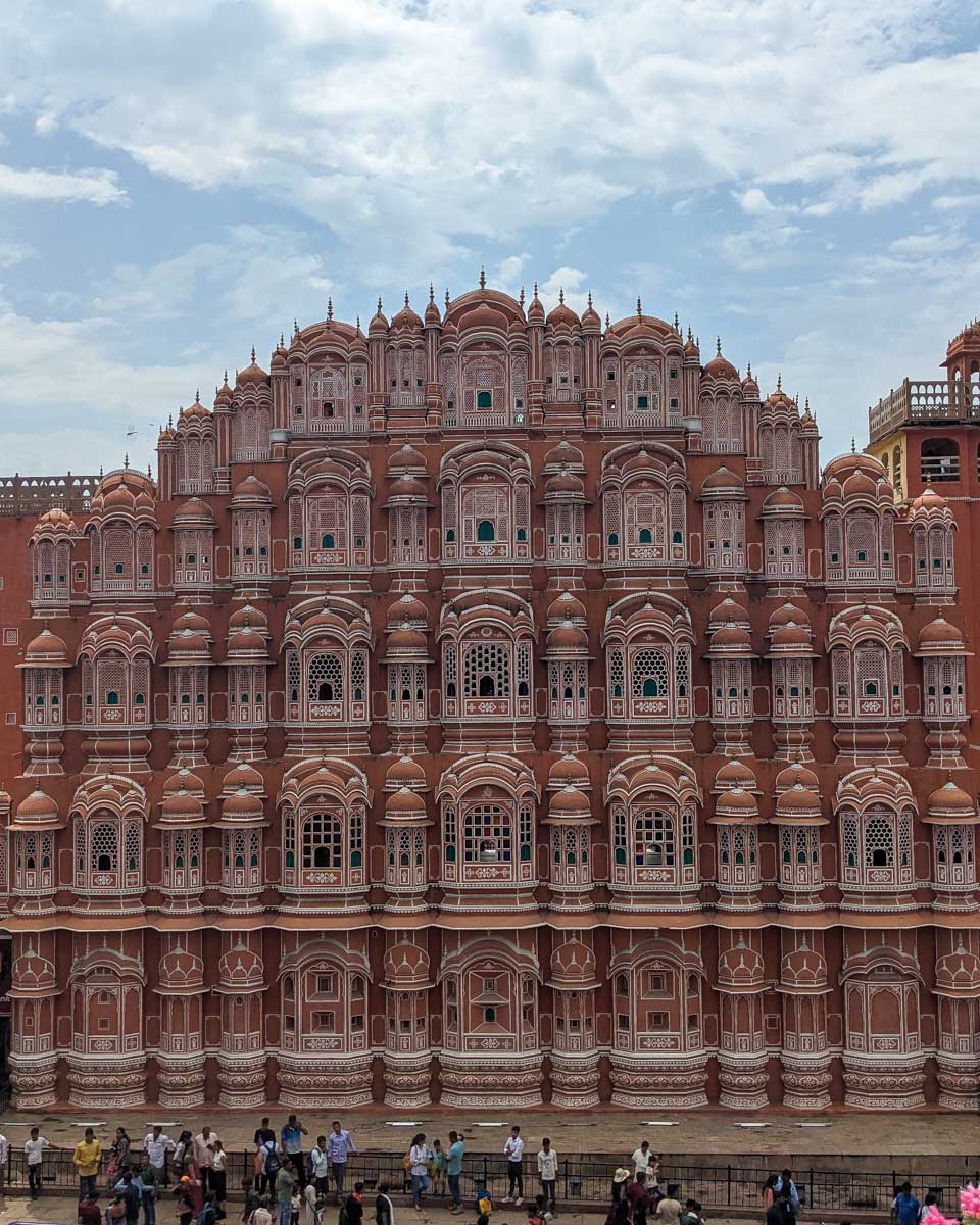Hawa Mahal in Jaipur on a tour from New Delhi India