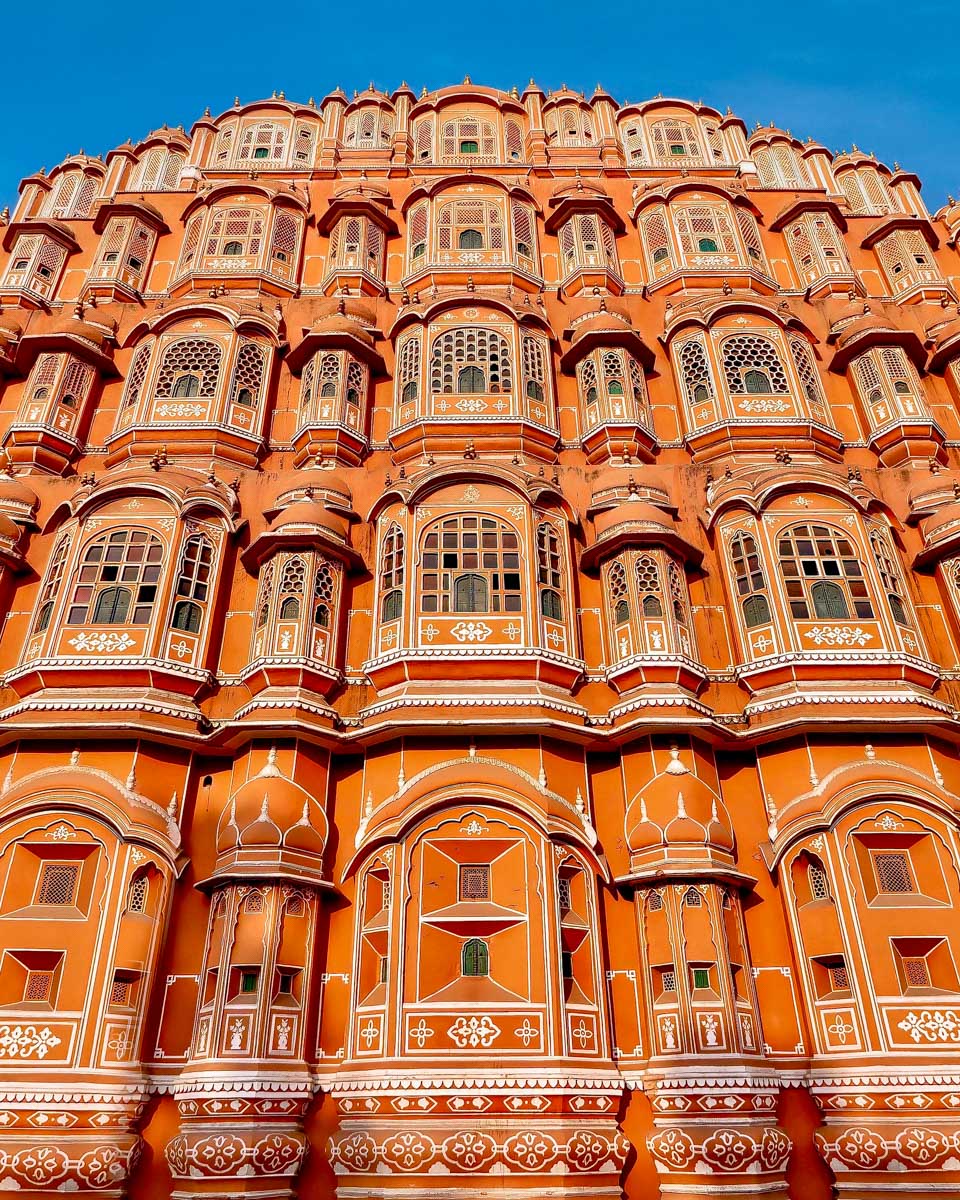 Hawa Mahal seen in Jaipur on a tour from New Delhi