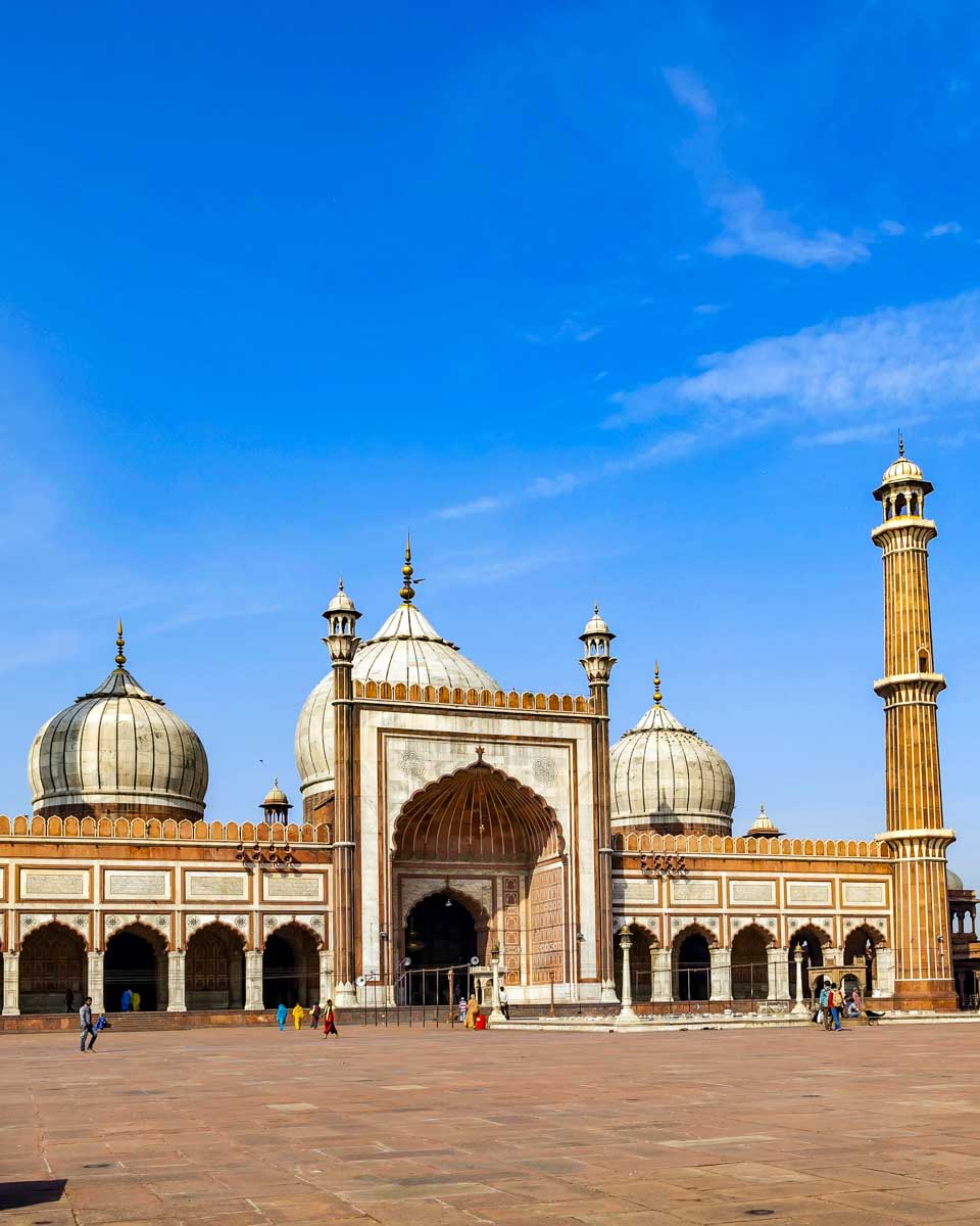 Jama Masjid Mosque, old Delhi, on a tour from New Delhi India