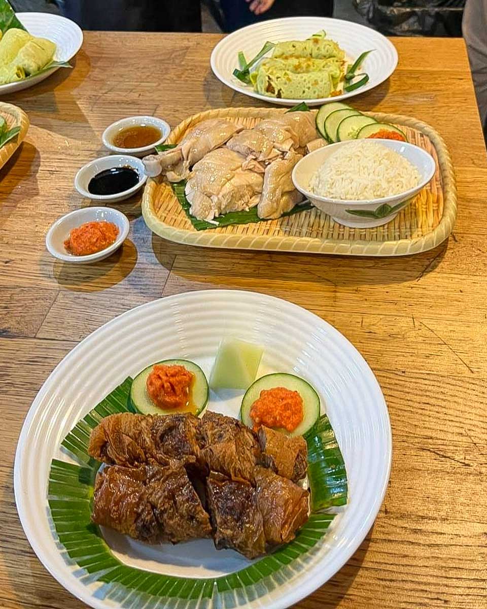 Let's Go Tour Singapore food made during a cooking class in Singapore