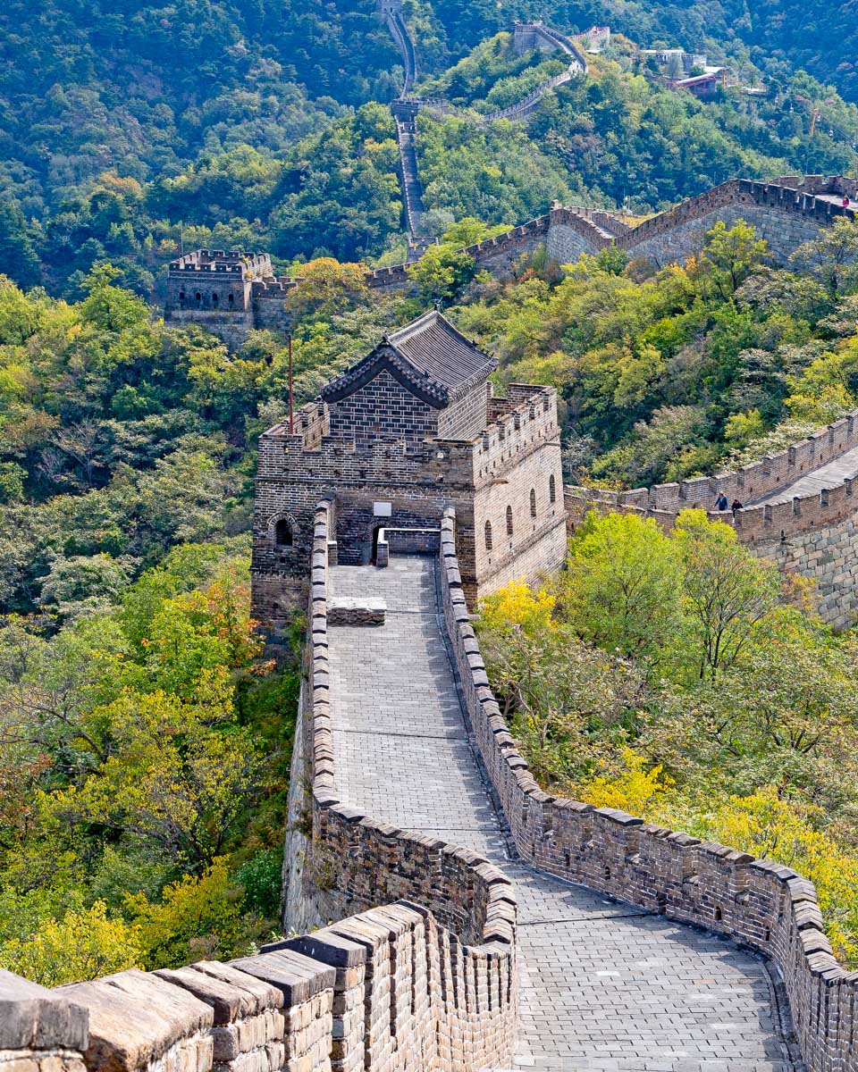 Part of the Great Wall of China seen on a tour from Beijing China