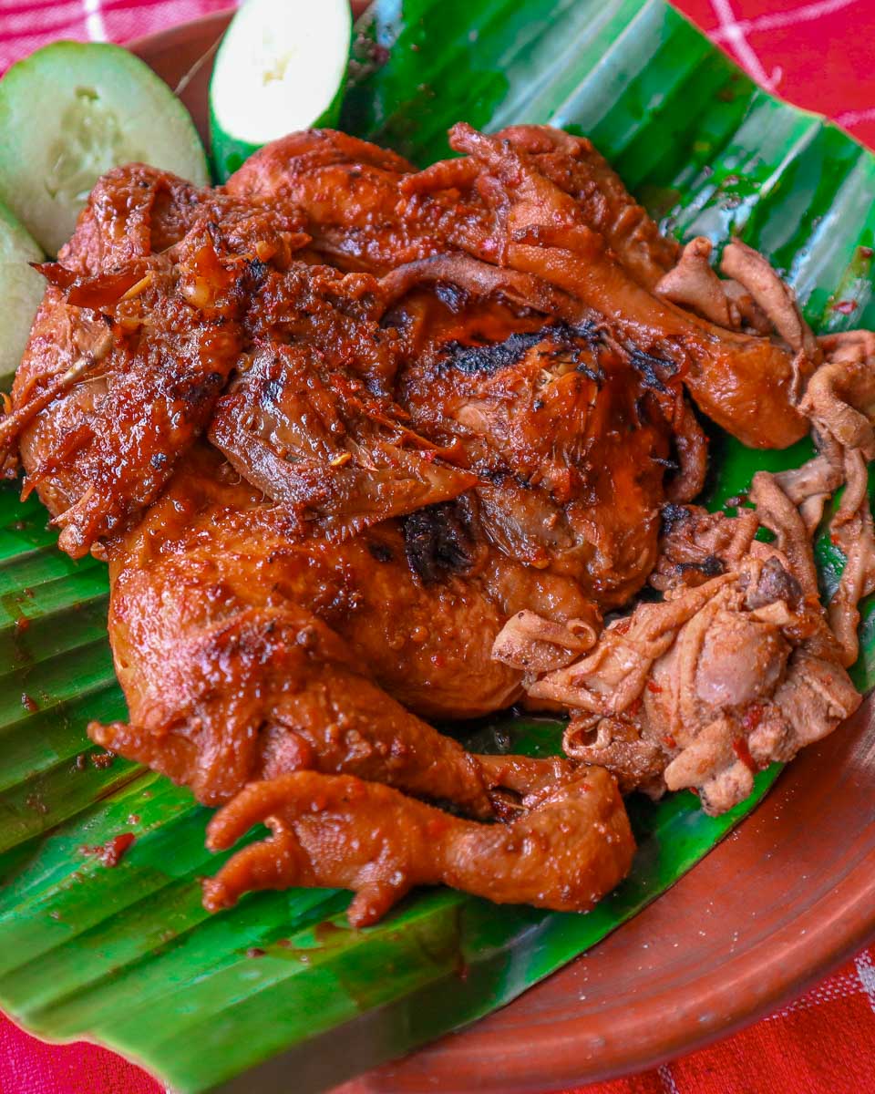 Pollo pibil made during a cooking class in Merida Mexico