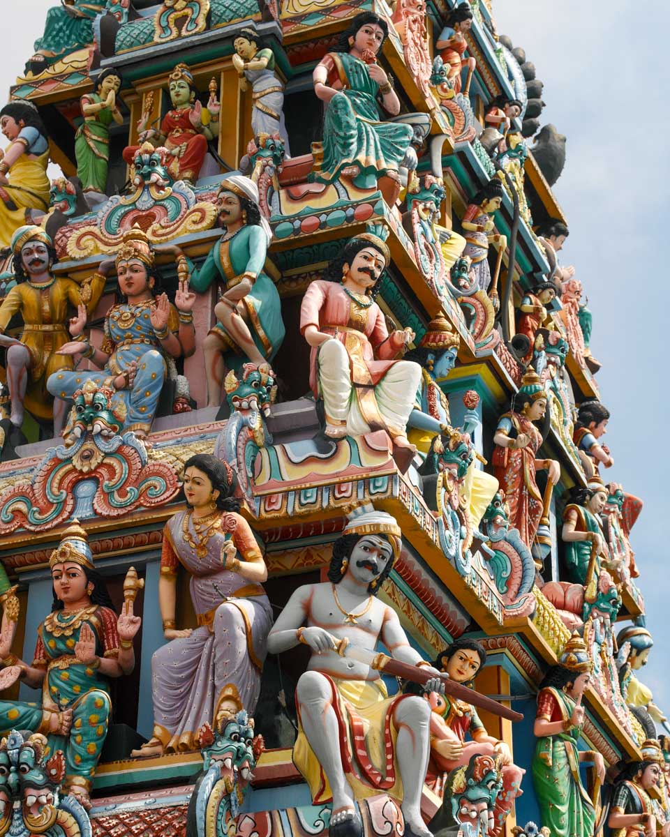 Sri Mariamman Temple seen on a tour in Singapore