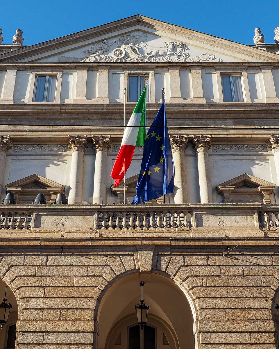 Teatro alla Scala theatre in Milan, Italy