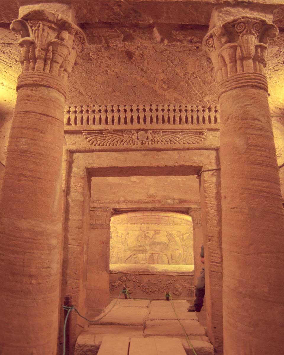 The Catacomb of Kom el Shoqafa in Alexandria on a trip from Cairo Egypt