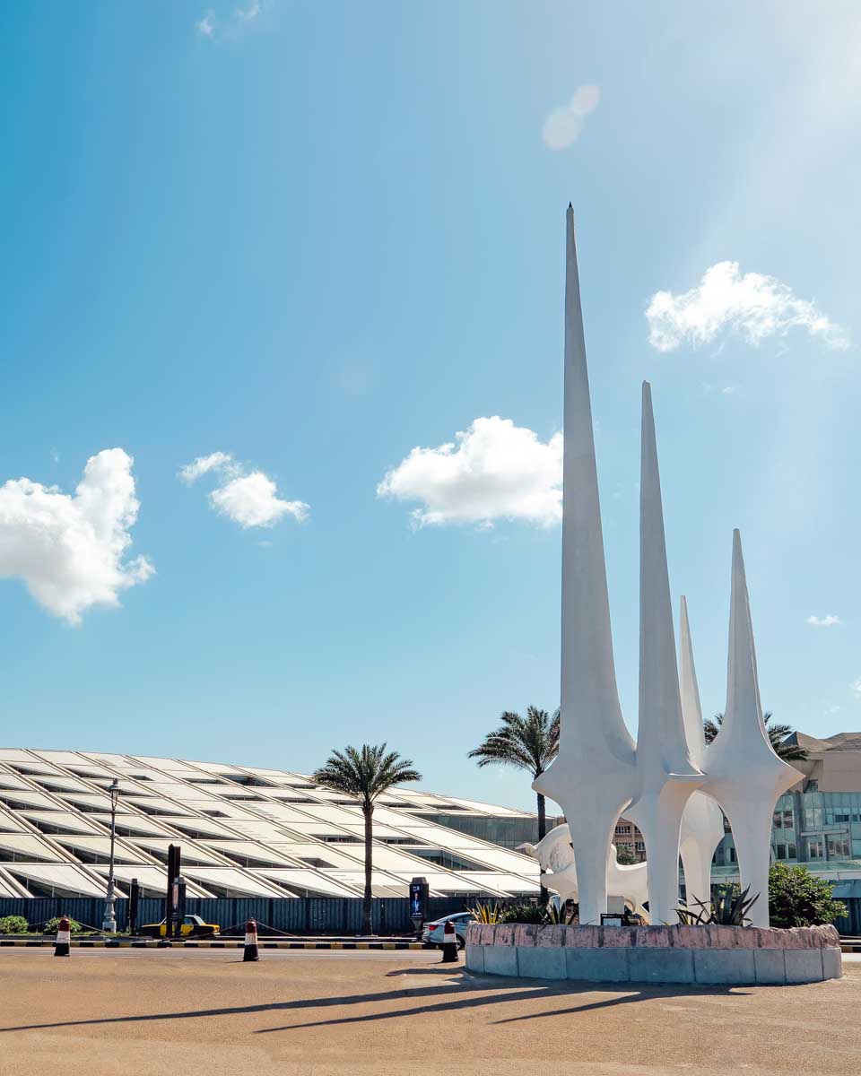 The Library of Alexandria in Alexandria on a trip from Cairo Egypt