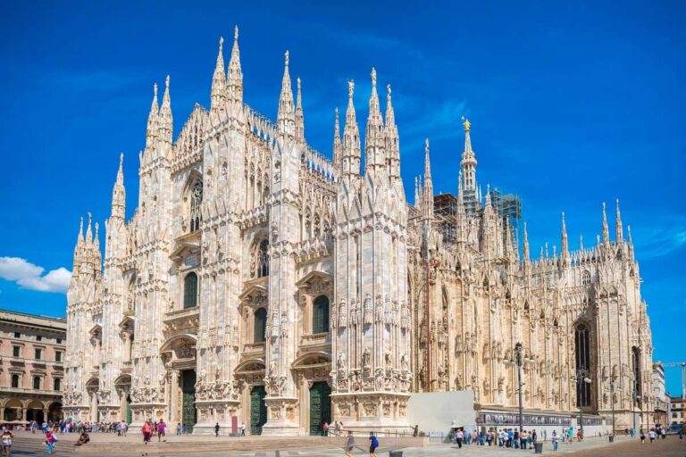 The Milan Cathedral in Milan Italy