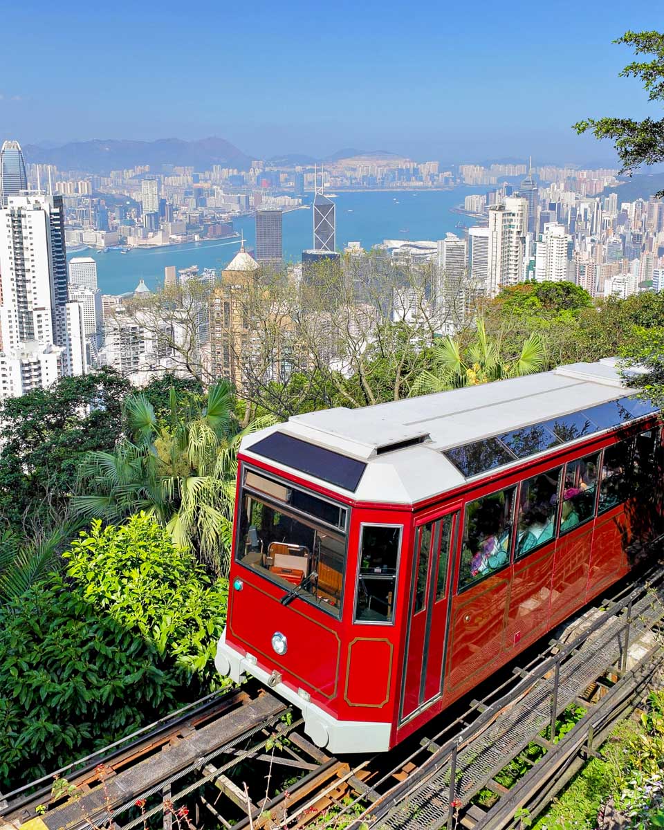 The Sky Tram in Hong Kong