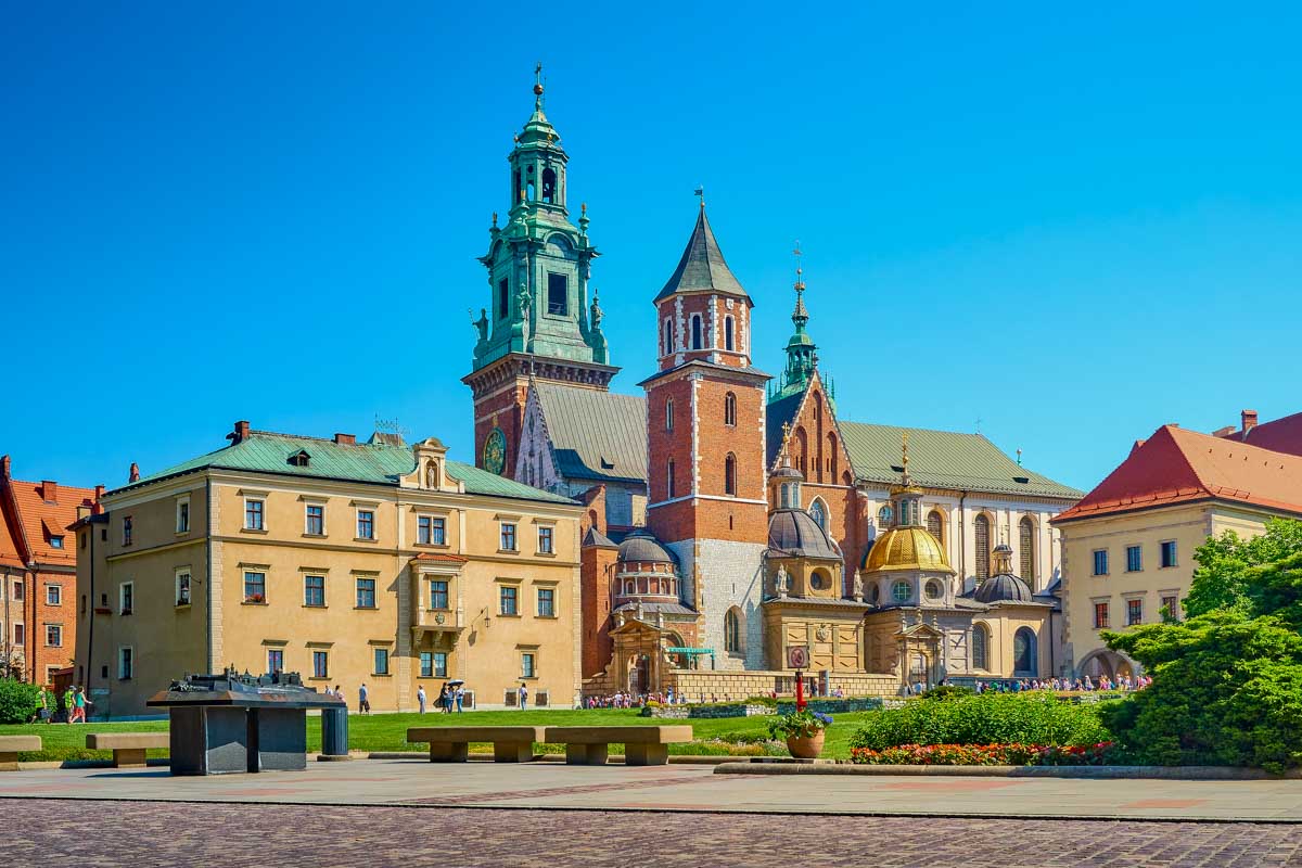 Wawel Castle in Krakow Poland