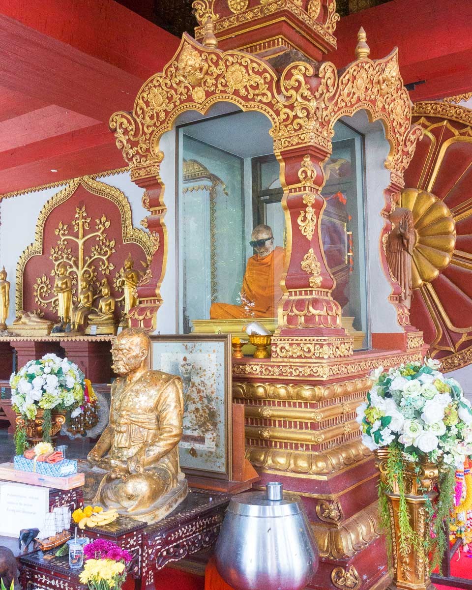What Khunaram, Mummy Monk in Koh Samui Thailand