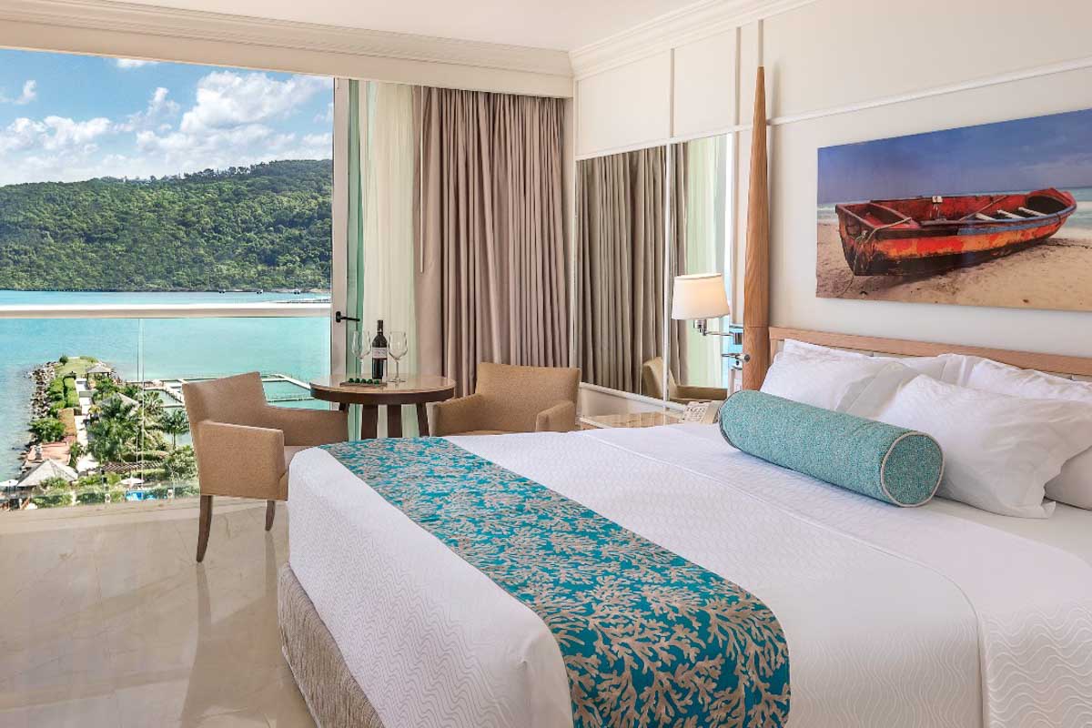 A hotel room with ocean view at Moon Palace Jamaica in Ocho Rios
