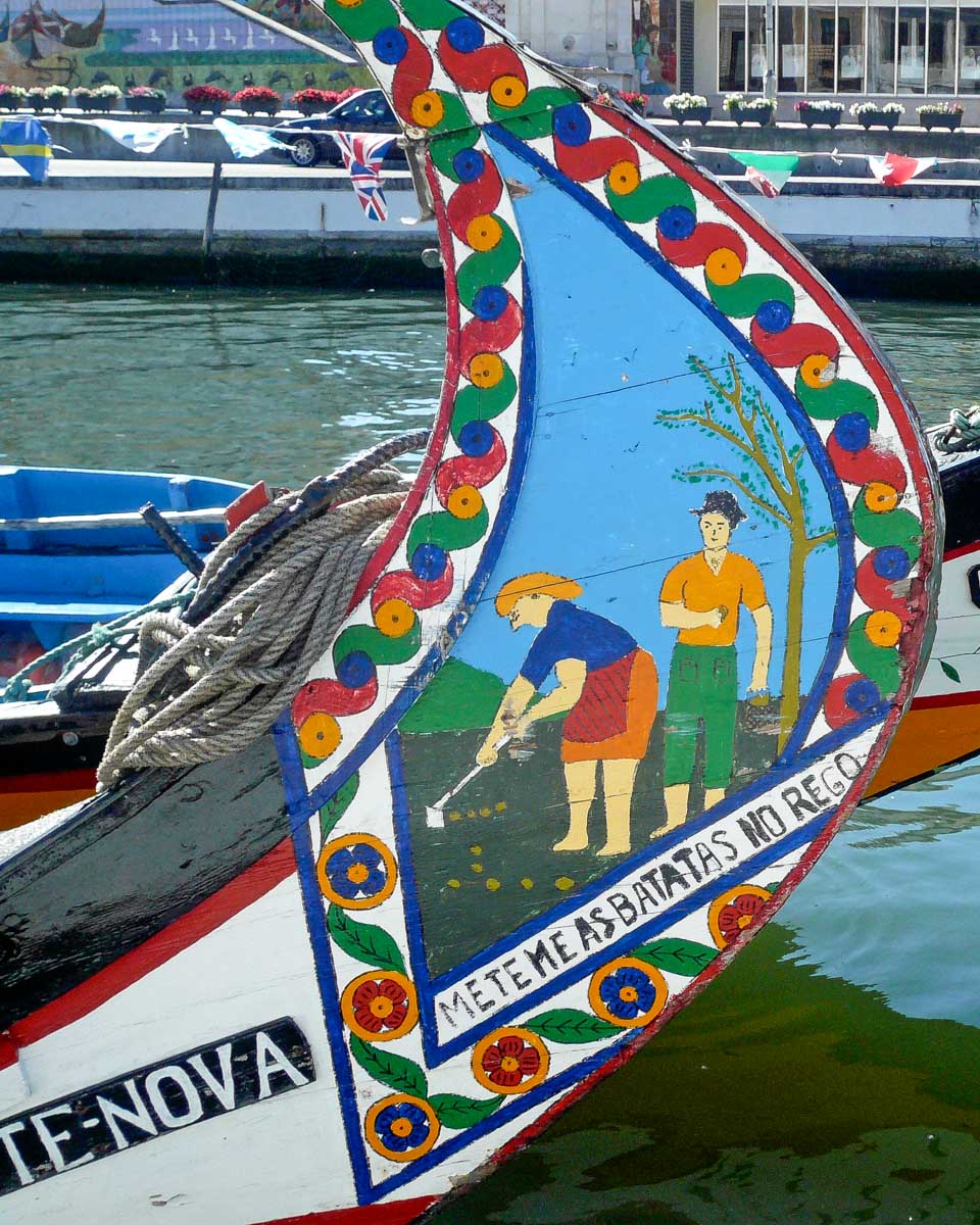 Aveiro boats seen on a tour from Porto Portugal