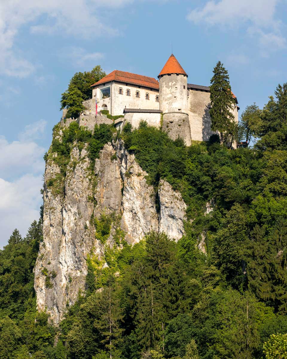 Bled Castle seen on a tour from Ljublijana Slovenia