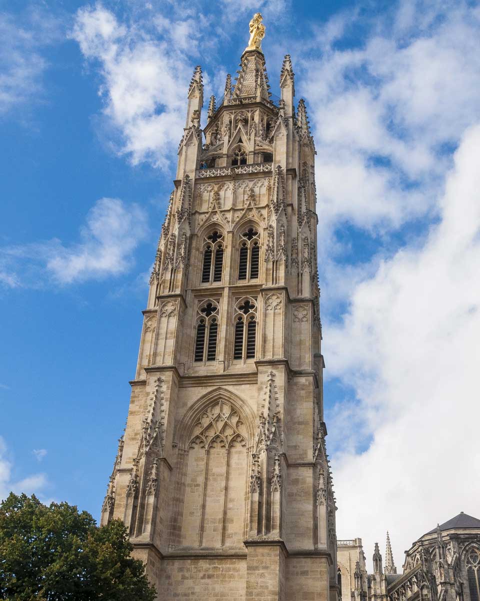 Bordeaux Cathedral seen in Bordeaux France on a bike tour