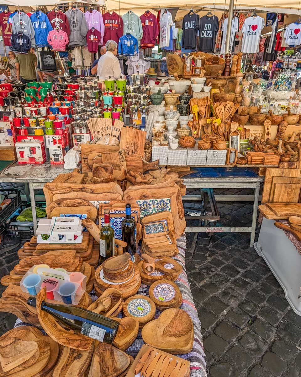 Campo de Fiori Market in Rome, Italy