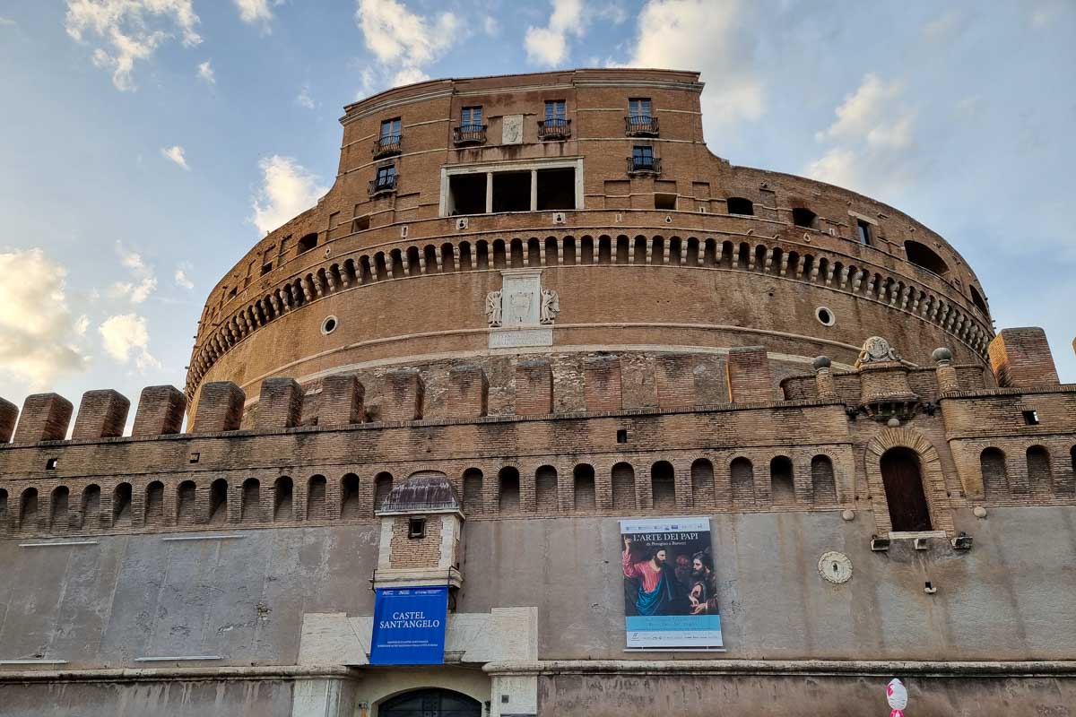Castel Sant'Angelo in Rome, Italy seen on a tour