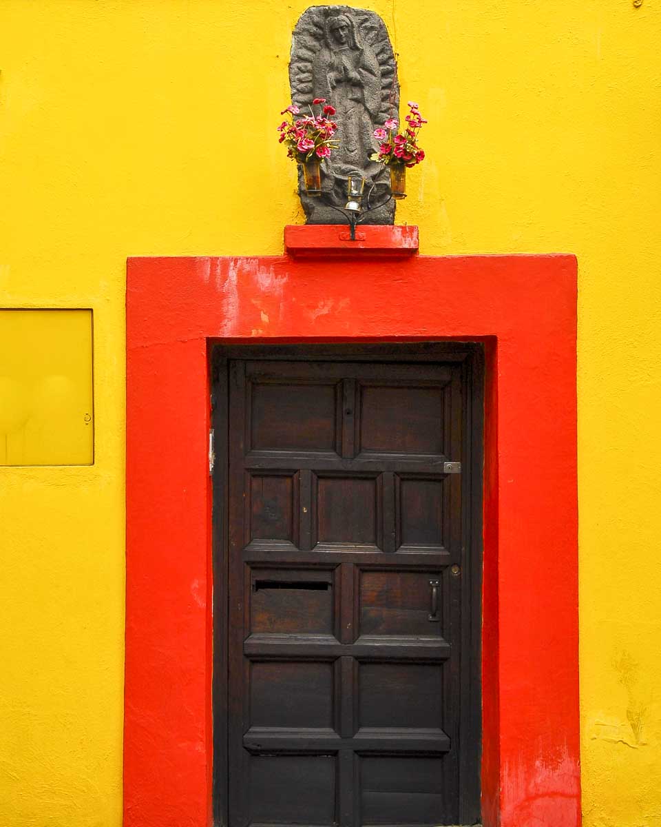 Doorway in Coyoacan in Mexico City Mexico