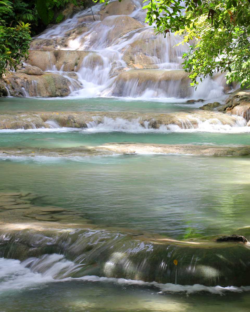 Dunns River Falls seen from Falmouth Jamaica