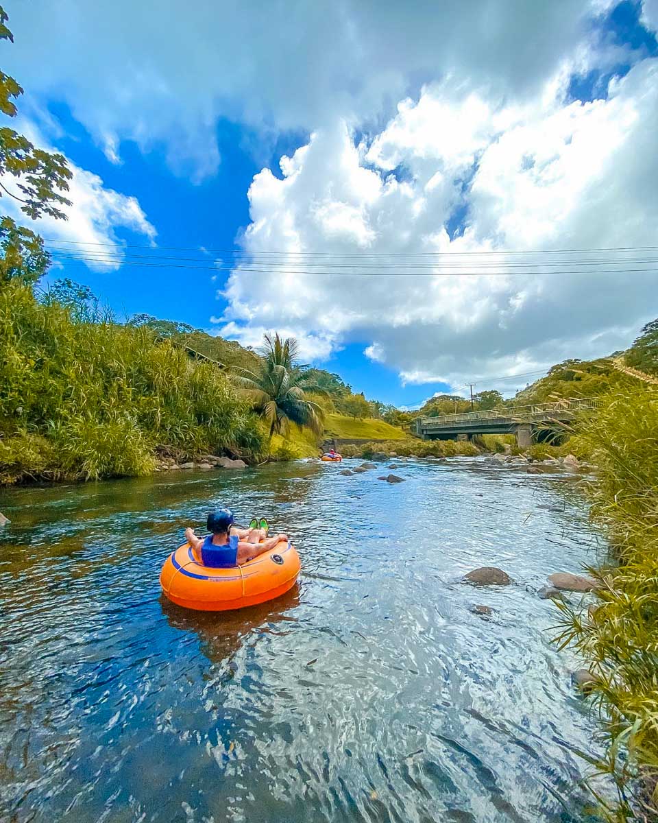 Explore Grenada Tours a person river tubes in Grenada