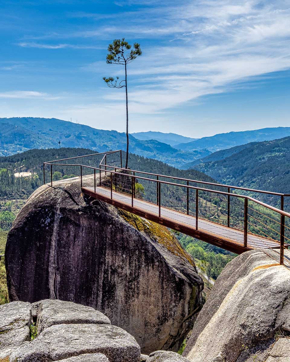 Fafiao Viewpoint in peneda gerês national park seen on a tour from Porto Portugal