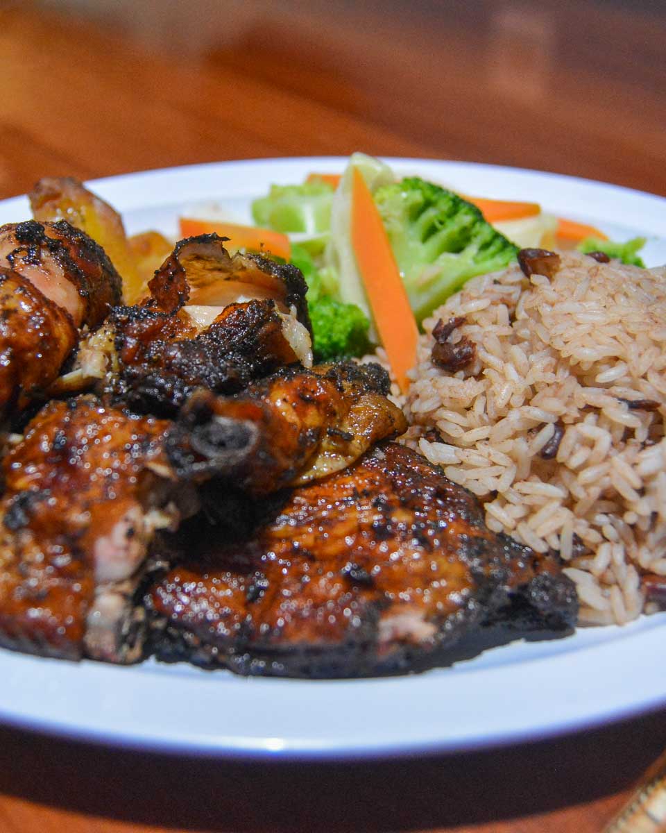 Food eaten on a tour in St Lucia