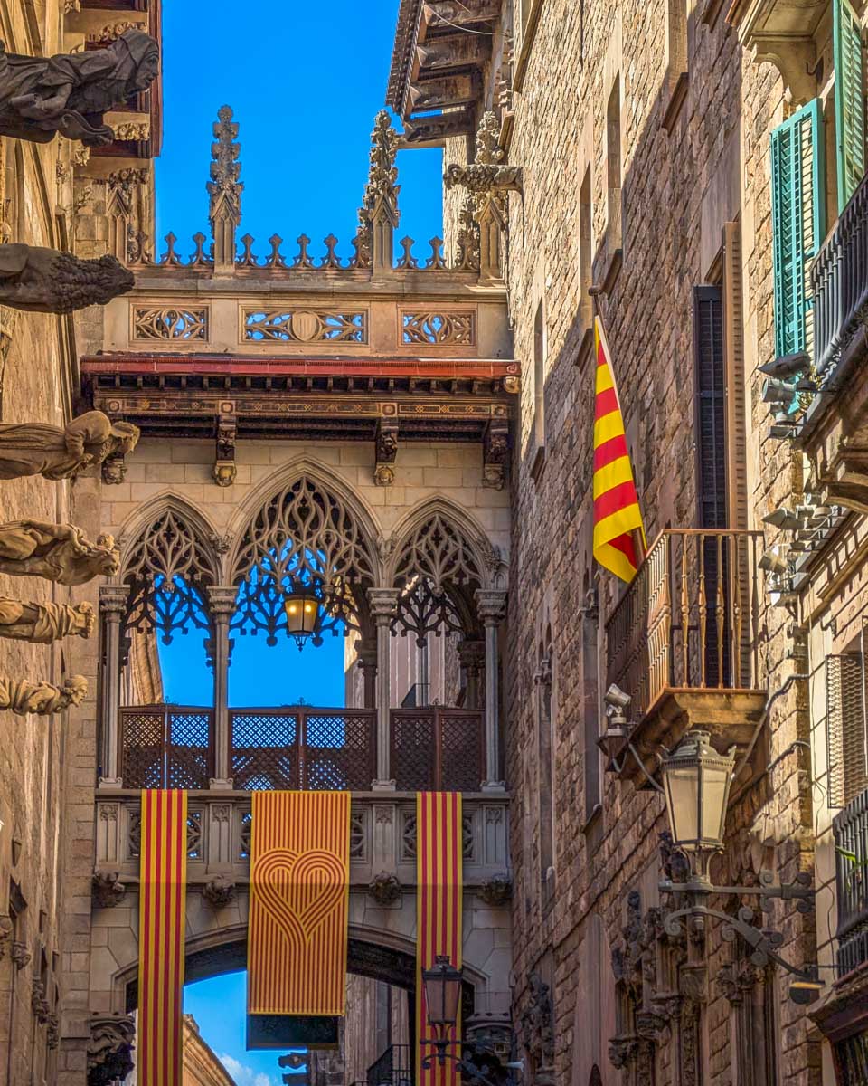 Gothic Quarter in Barcelona Spain