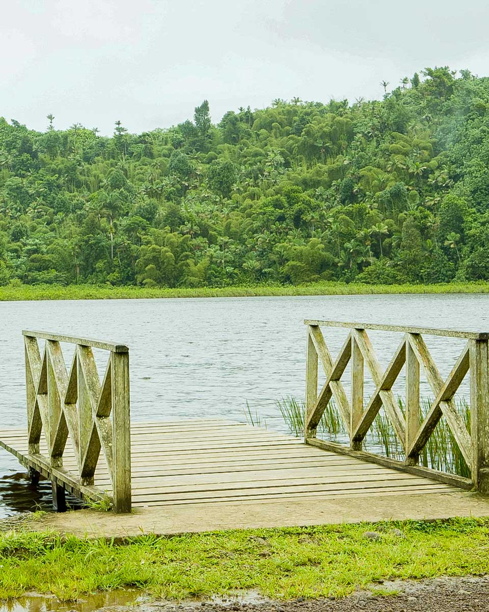 Grand Etang lake seen during a tour of Grenada