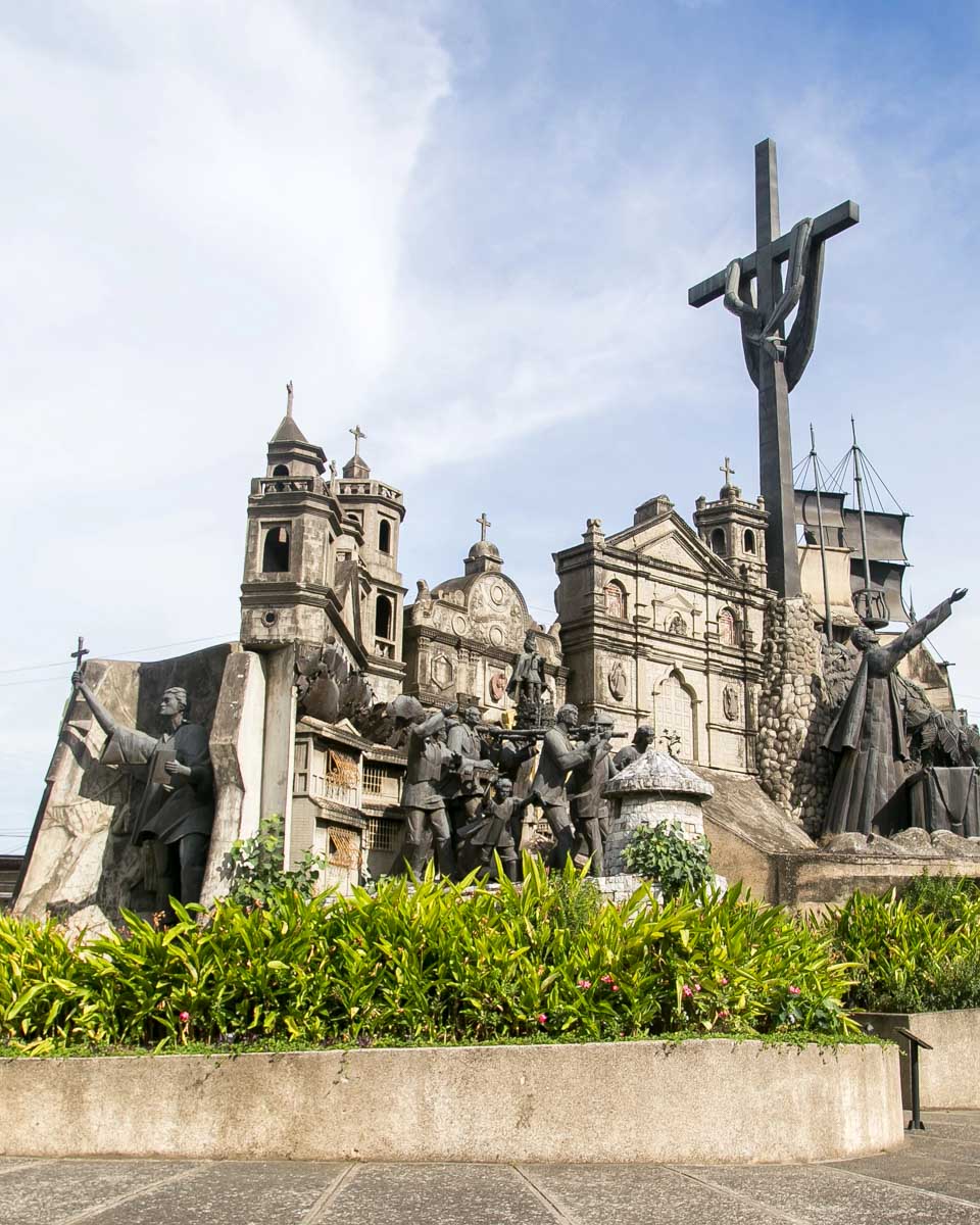 Heritage of Cebu Monument seen on a tour of Cebu Philippines