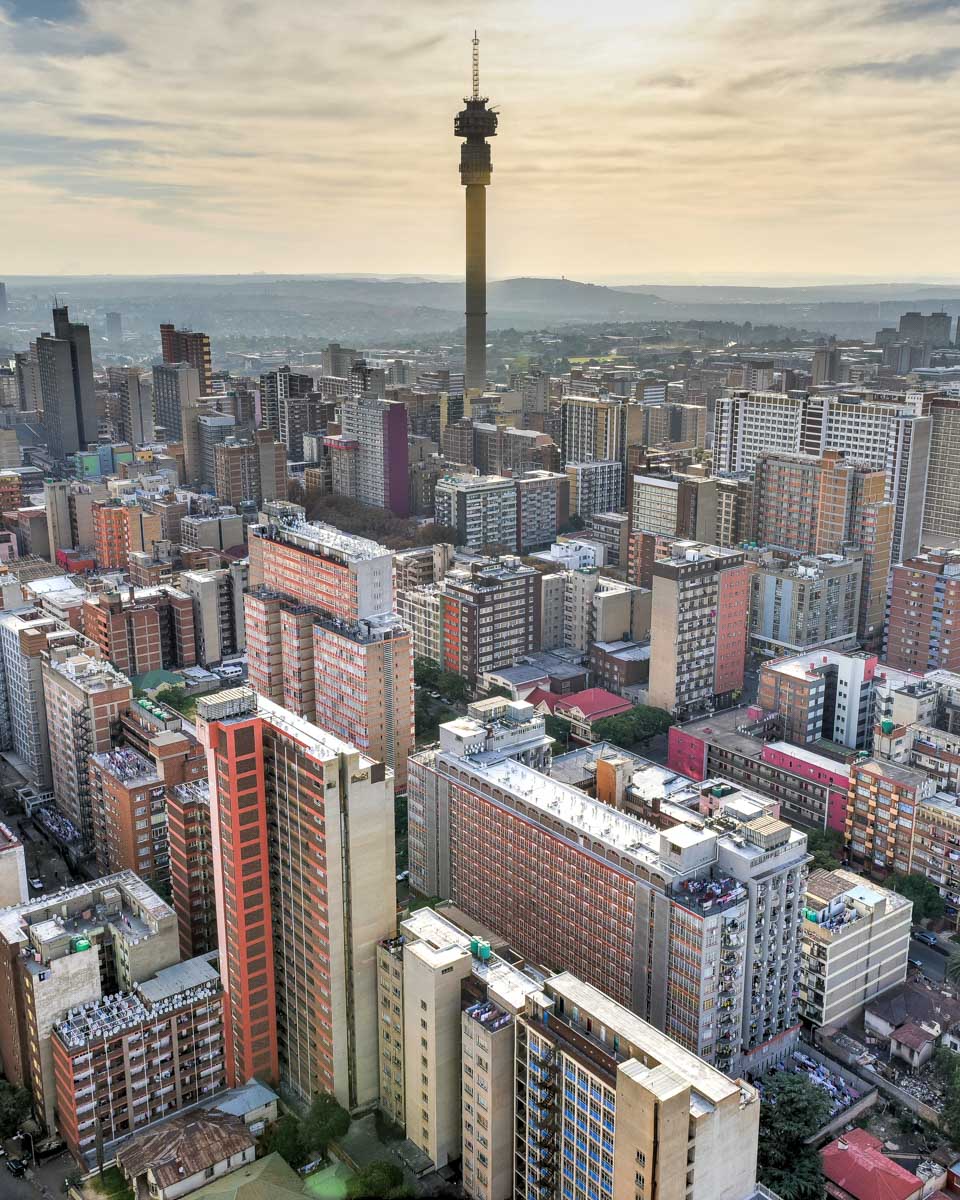 Hillbrow Tower seen on a tour in Johannesburg South Africa