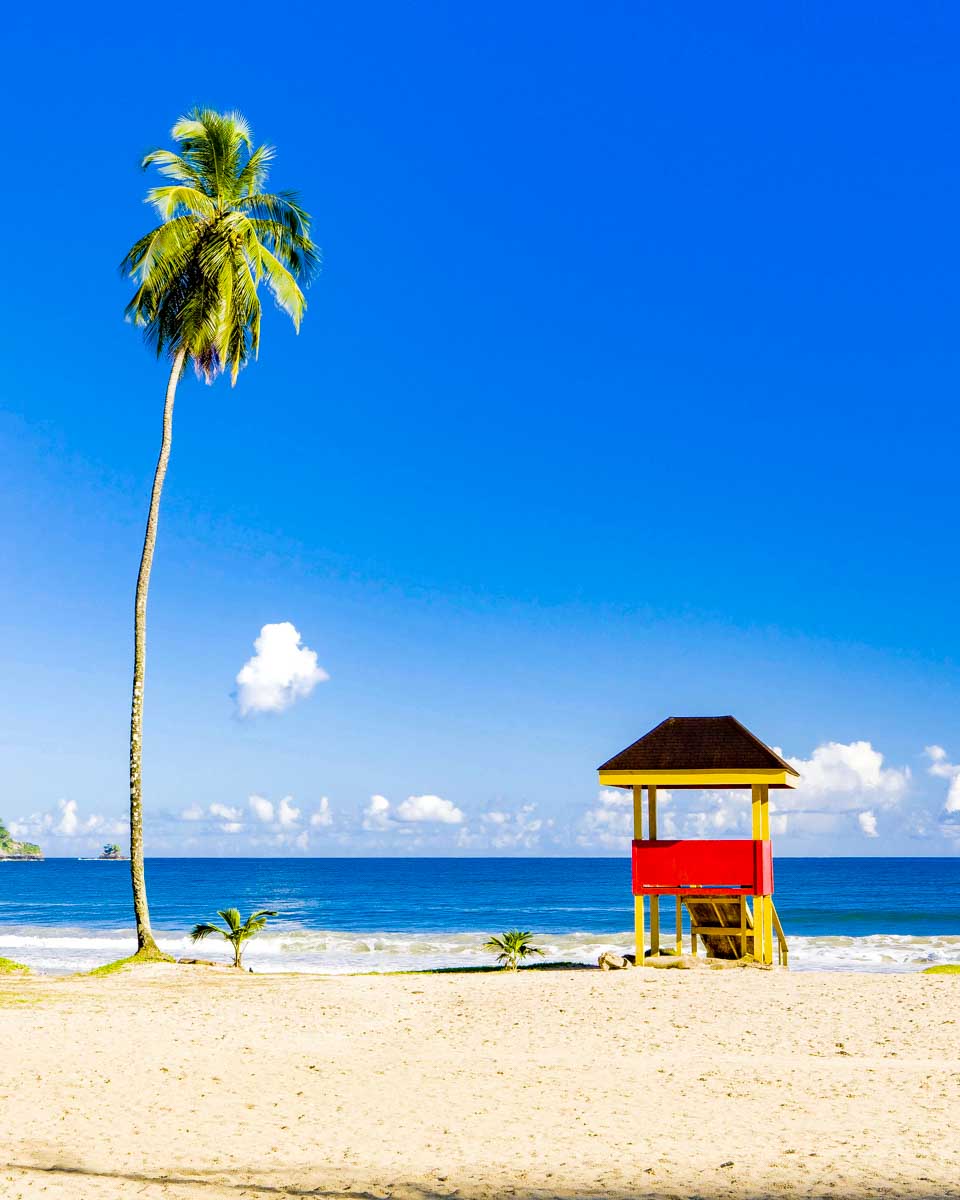 Maracas Beach seen pn a tour of Trinidad