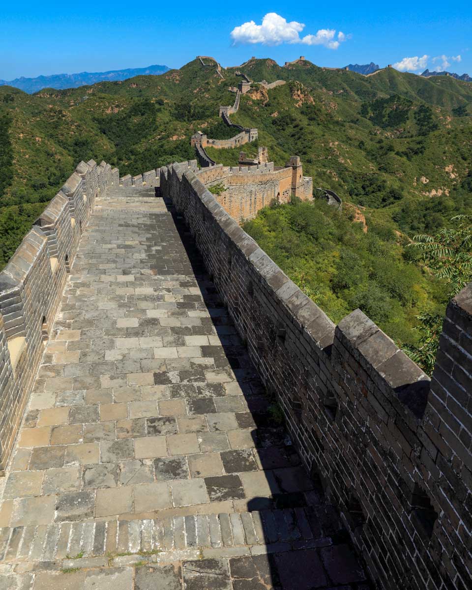 Mutianyu Great Wall a section seen on a tour from Beijing China