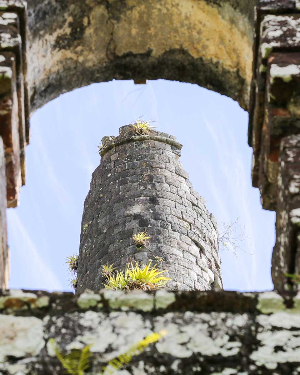 Old Road Rum Company ruins of a rum plantation in St Kitts and Nevis