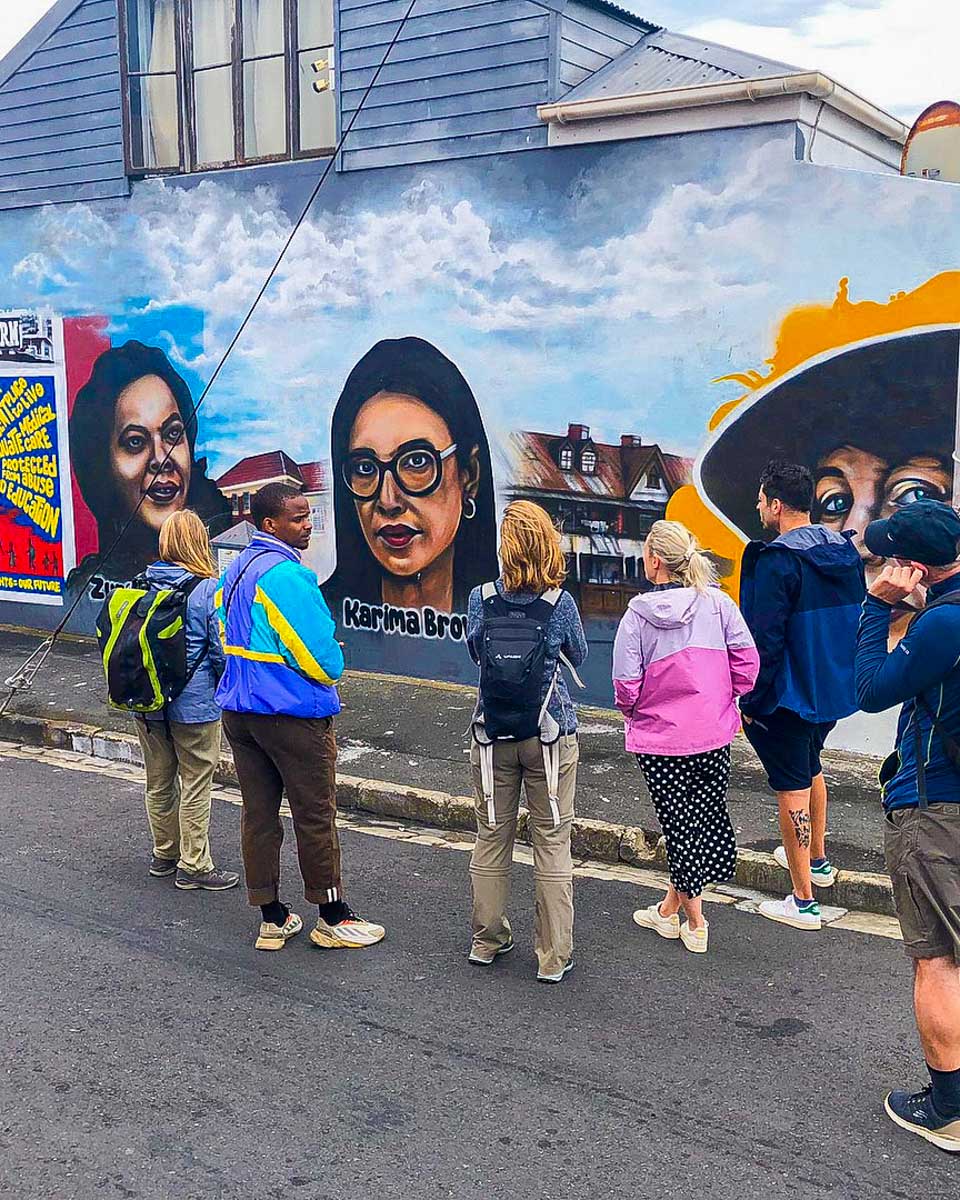 One Day Africa people on a street art tour in Maboneng Johannesburg South Africa