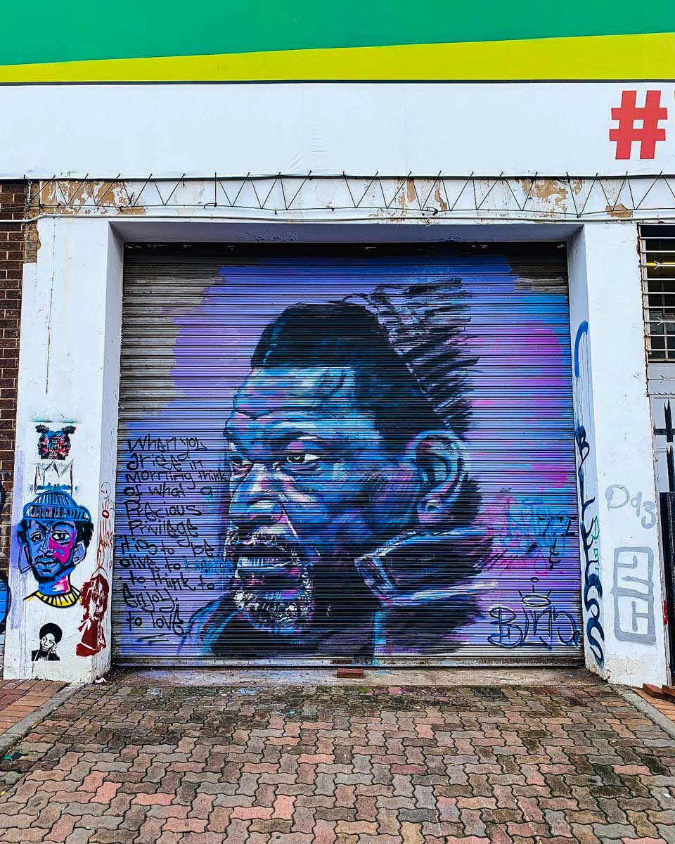 One Day Africa street art on a tour in Maboneng Johanessburg South Africa