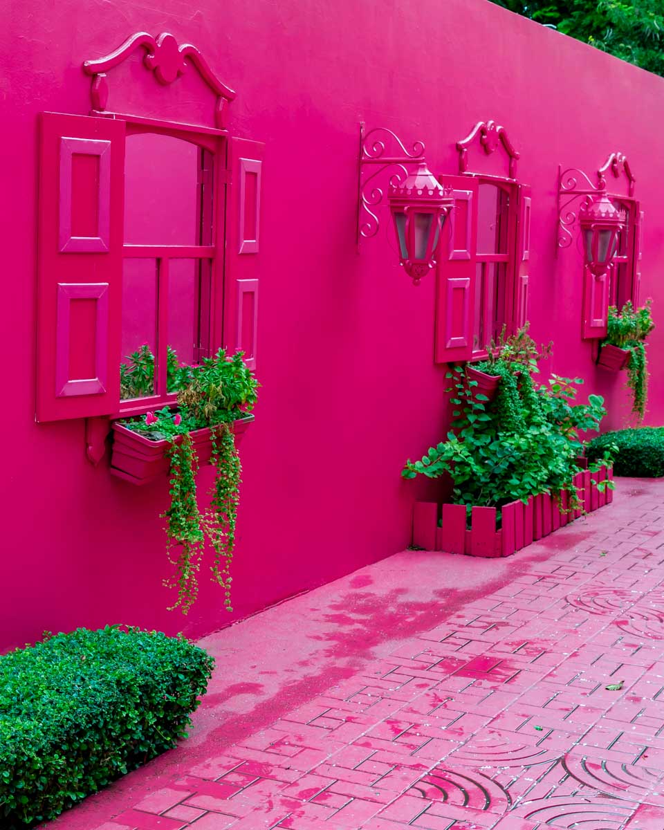 Pink Street in Puerto Plata Dominican Republic