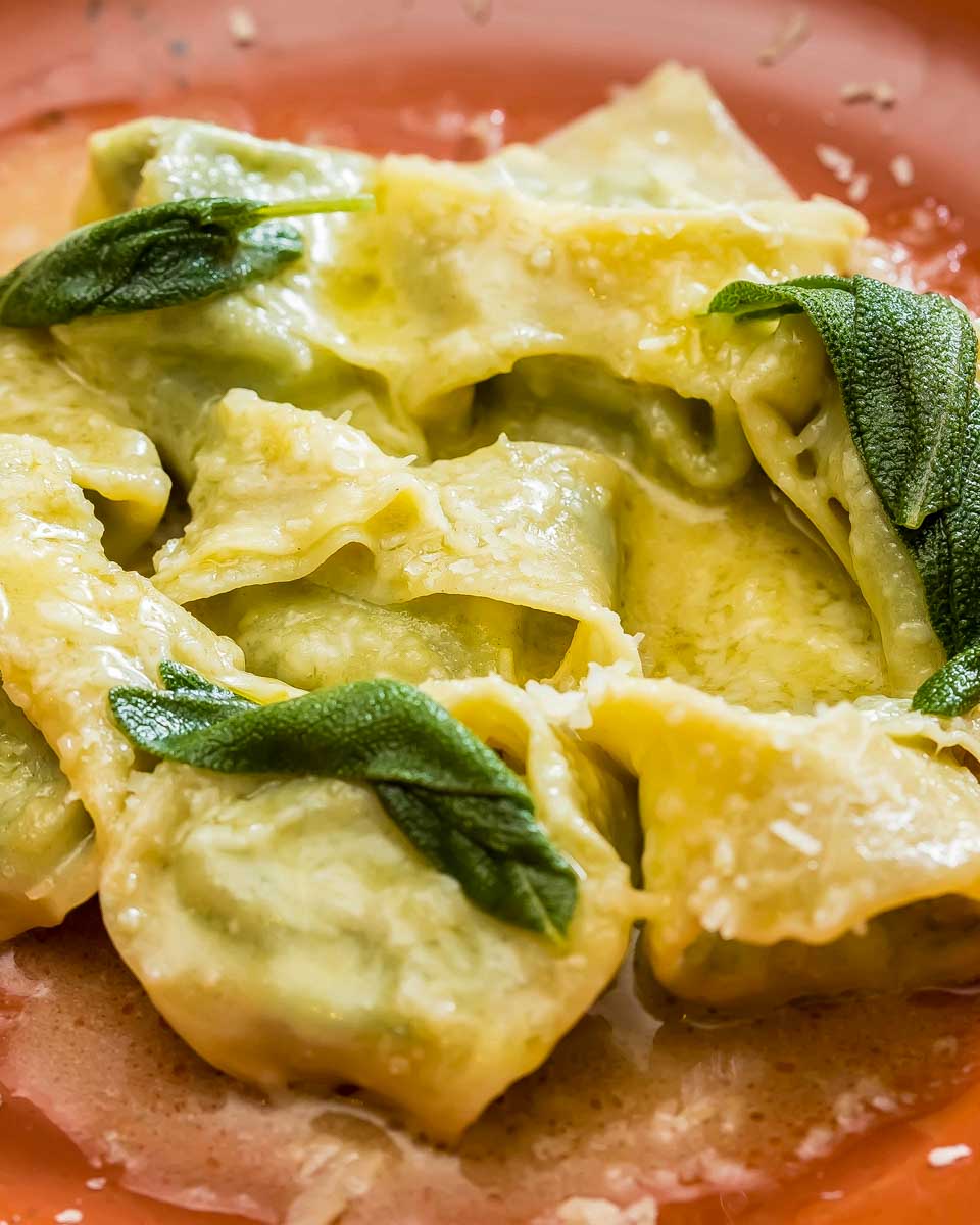 Ravioli made during a cooking class in Nice France