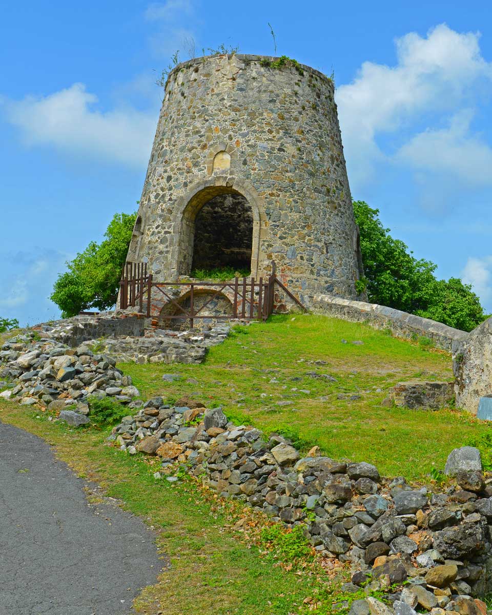 Ruins in Annaberg sugar plantation on a tour from Saint John