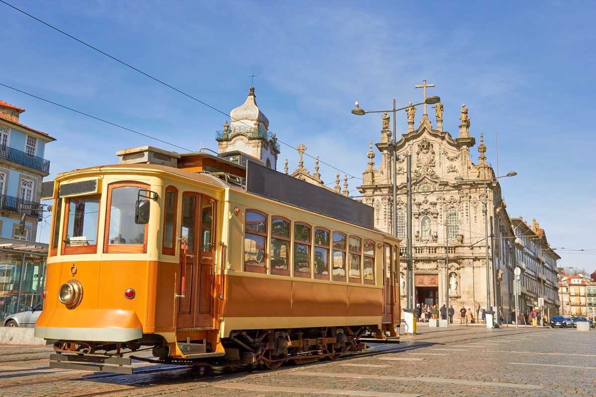 Street tram in Porto, Portugal