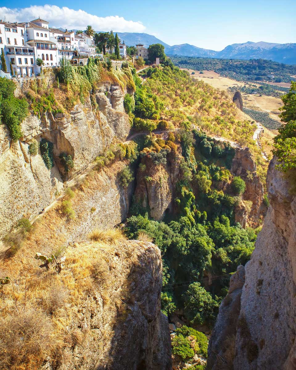 The bridge Puente Nuevo in Ronda on a tour from Seville Spain