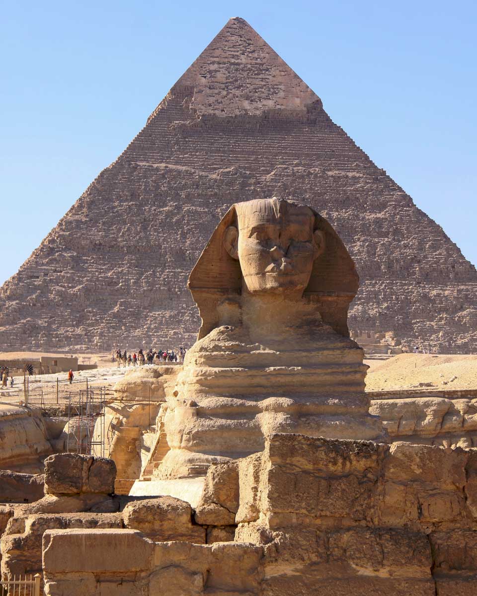 The-sphinx-and-great-pyramid-of-giza-seen-on-a-tour-to-Cairo-from-Hurghada Egypt