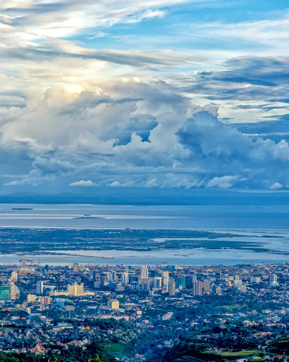 Tops Lookout with a view of Cebu Philippines