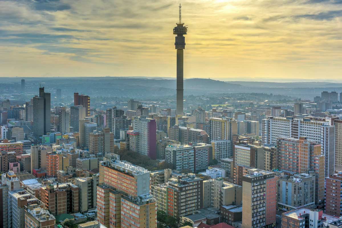 View of Johannesburg South Africa from Carlton Centre
