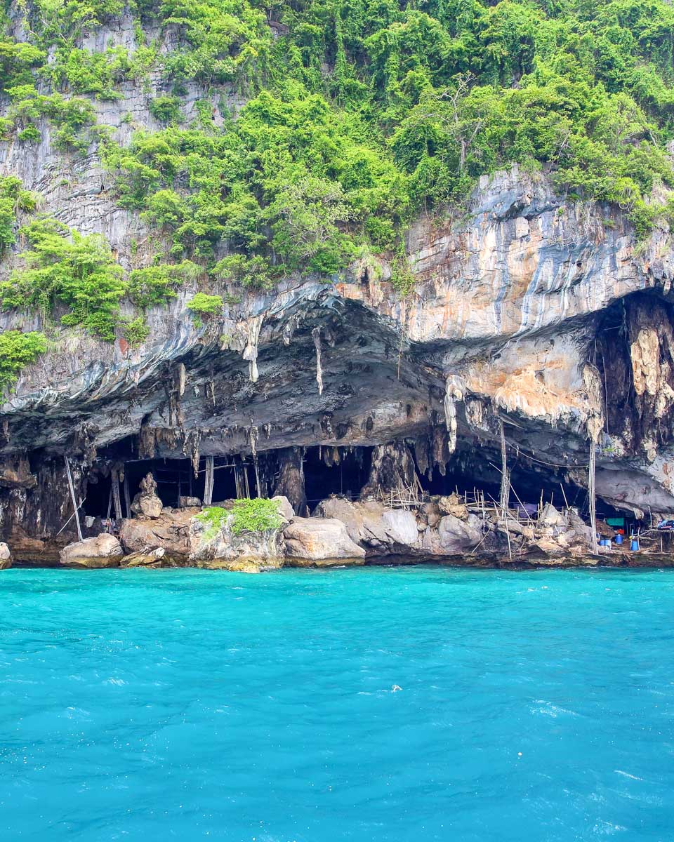 Viking Cave seen on a tour of Phi Phi Thailand