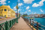 Walking along the marina in Bridgetown Barbados