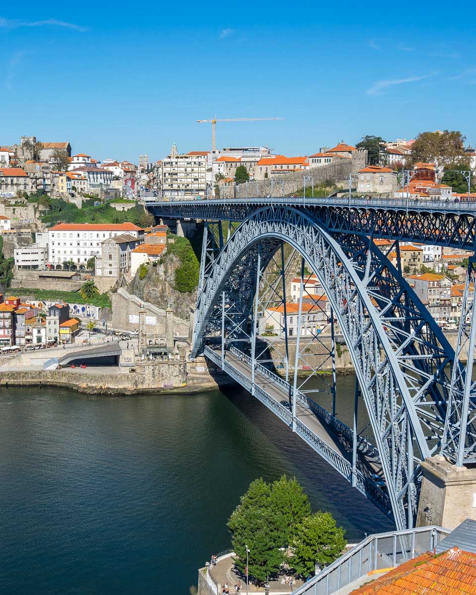 dom luis i bridge in Porto Portugal