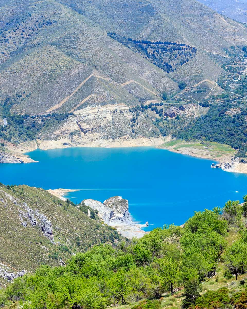 A lake in the Sierra Nevada seen on a tour from Granada Spain