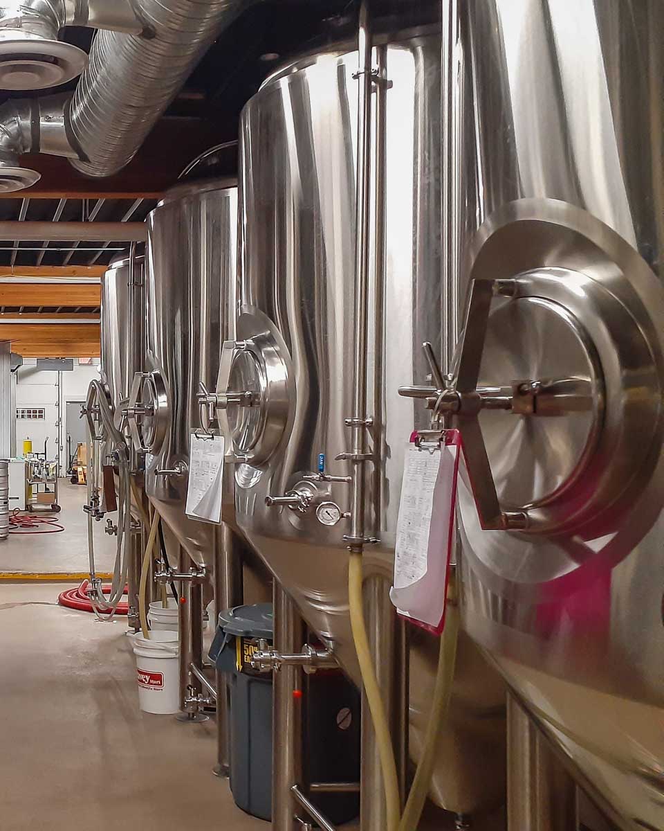 Fermentation-Vessels-at-a-brewery-on-a-brewery-tour-in-Mykonos-Greece