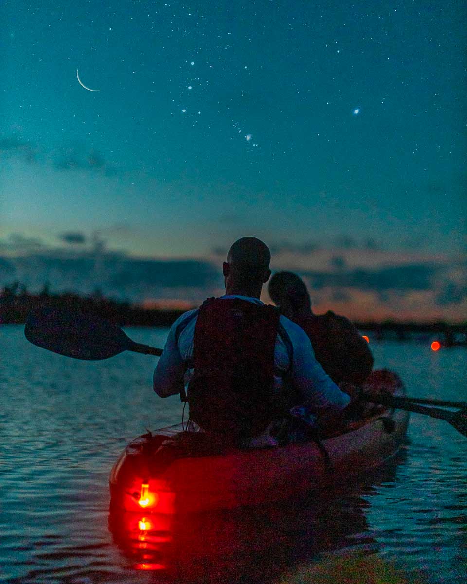 Kayaking Puerto Rico a night kayaking tour in Fajardo Puerto Rico